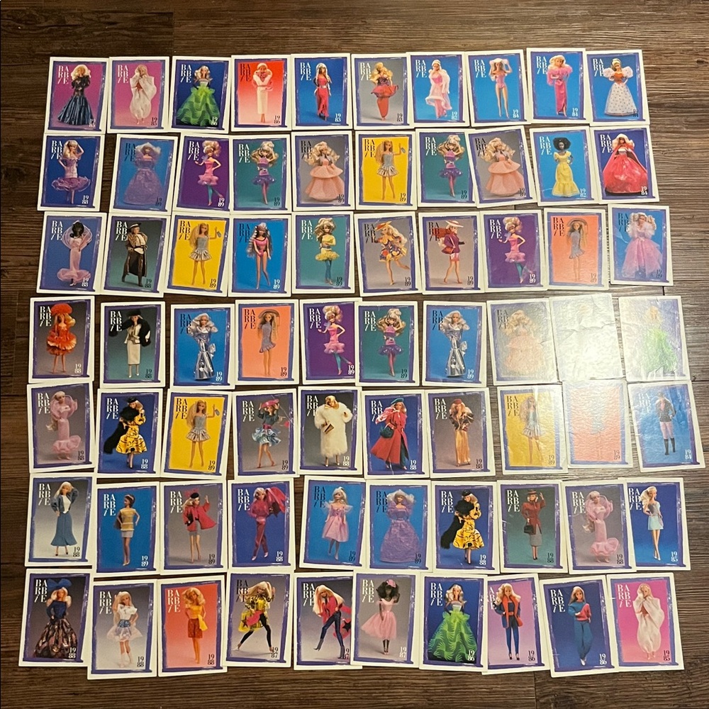 Vintage 90s Barbie Doll Collection Cards #1